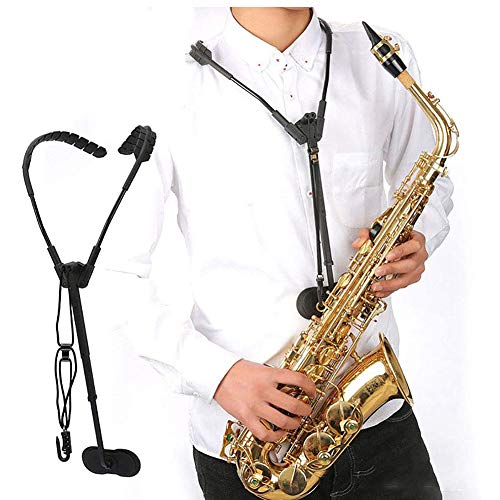 Saxophone Shoulder Strap, High-Quality Saxophone Strap, Adjustable for Soprano, Baritone, Bass Clarinet and Bassoon