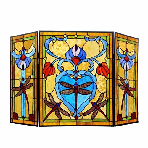 YPEGORYF Dekoratives Glas-Libellen-Design, dekorativ, 3-teilig, flach, dekorativ, Überraschungsgeschenk