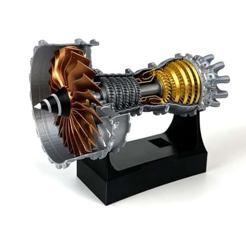 FMBLDM Trent 900 Turbofan-Flugzeugmotormodell, Turbofan-Motormodellbausatz, DIY-Montagemotor, Mechanische Physikalische Experimente, Geeignet Für Liebhaber Mechanischer Modelle A