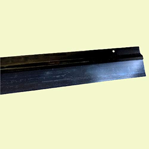 Zugluftstopper aus Aluminium, 250 (2 x 1,25 m), Schwarz