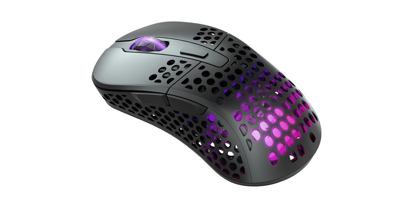 Xtrfy M4 RGB, ultraleichte kabelgebundene Gaming-Maus, ergonomisches Design für Rechtshänder, hochmoderner Pixart 3389 Sensor, einstellbare RGB-Beleuchtung, Black Edition