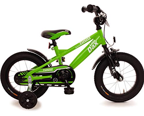 Fahrrad 14 Zoll Jungen Rücktrittbremse Ständer Stützräder Kinderfahrrad Kinderrad Jungenfahrrad Grün