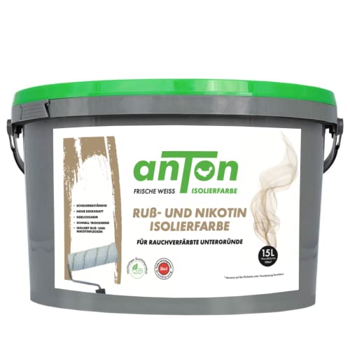 Anton Ruß- & Nikotin Isolierfarbe (15 Liter)