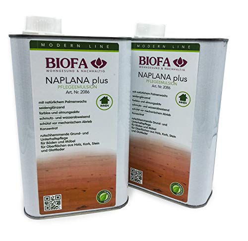 Biofa Naplana Plus | antirutsch | Pflegeemulsion | 1 Liter | Set 2 Stück
