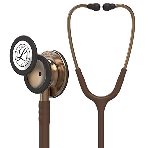 3M Littmann Classic III Stethoskop zur Überwachung, kupferfarbenes Bruststück, schokoladenfarbener Schlauch, 69 cm, 5809