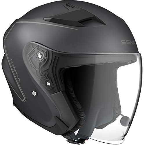 Sena OUTSTAR-MB00M Smart Helm, Schwarz, M