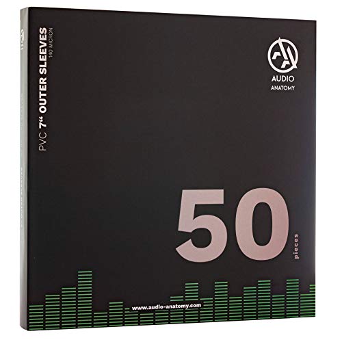 Audio Anatomy Vinyl-Außenhüllen 7“ PVC/140µ - Transparent (50 Stück)