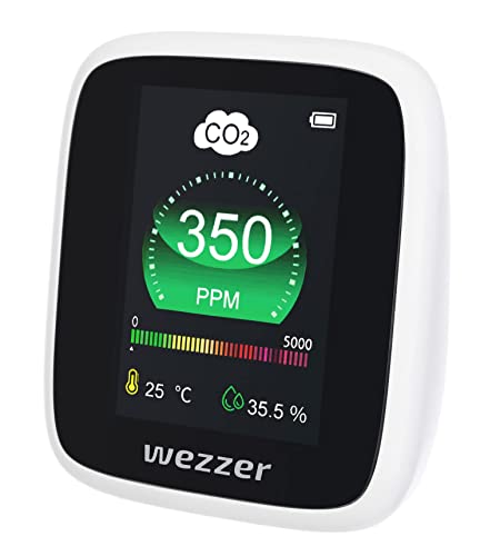 Levenhuk Wezzer Air MC20 Kompakter tragbarer Multifunktions-Luftqualitätsmonitor – CO₂-Messgerät, Thermometer, Hygrometer