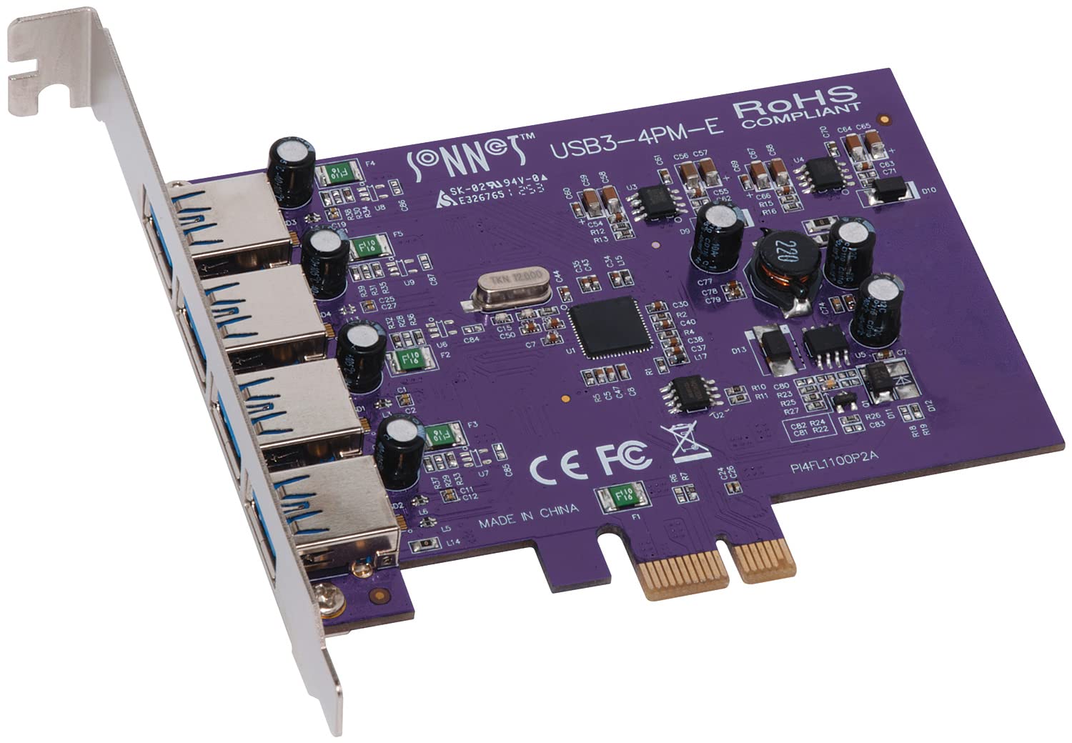 Sonnet Technologies USB3-4PM-E Allegro PCI-e Karte (4-Port, USB 3.2)