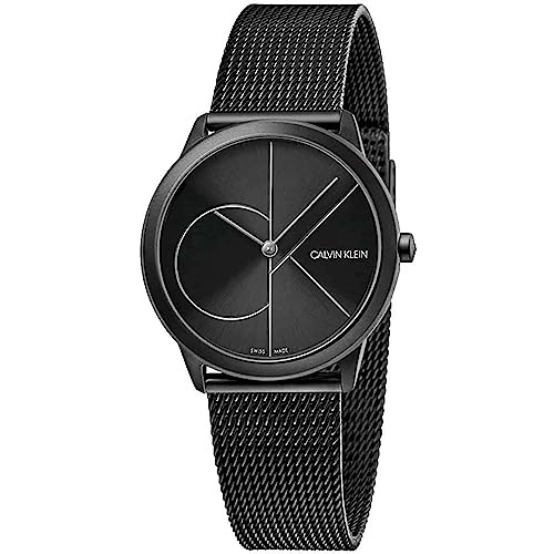 Calvin Klein Damen Analog Quarz Uhr mit Edelstahl Armband K3M5245X
