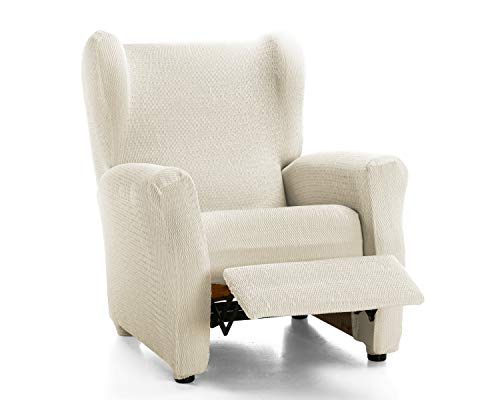 Martina Home Schutzhülle aus elastischem Sessel Modell Tunez Bezug für Relax-Sessel 32x42x8 cm Elfenbein