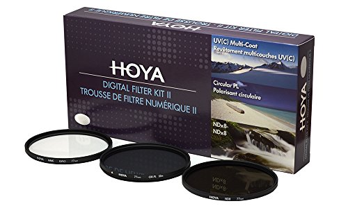 Hoya 52mm Digital Filter Kit - HMC UV(C), Circular Polarising & NDx8 with Filter Pouch
