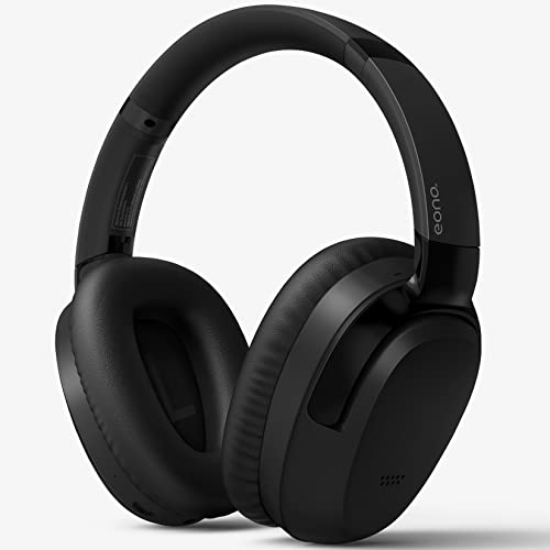 Amazon Brand - Eono Noise Cancelling Kopfhörer Kabellos Over-Ear Bluetooth Kopfhörer Eonoheadphone 1 mit Multi-Modus Geräuschunterdrückung, AUX, Mikrofon, Weiche Ohrpolster, 40h Akku(Schwarz)