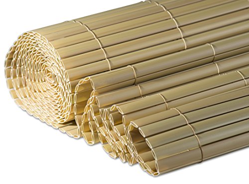 Windhager Sichtschutzmatte Kunststoff in Bambusoptik, Walnuss-Braun, 3 x 1 m, 06789