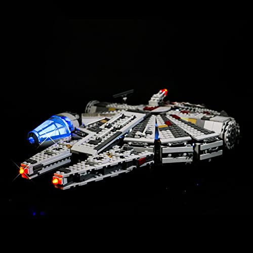 LED Beleuchtungsset für Lego 75105 Star Wars Millennium Falcon Modell, Licht-Set Kompatibel Mit Lego 75105 Bausteinen Modell, Bunte Beleuchtung (Nicht Enthalten Modell)