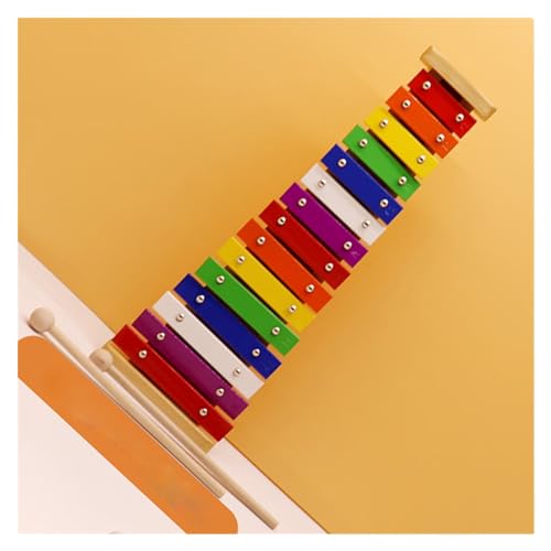 Glockenspiel mit 15 Tönen, farbigem Resonanzboden, exquisites und praktisches Schlaginstrument Glockenspiel Set