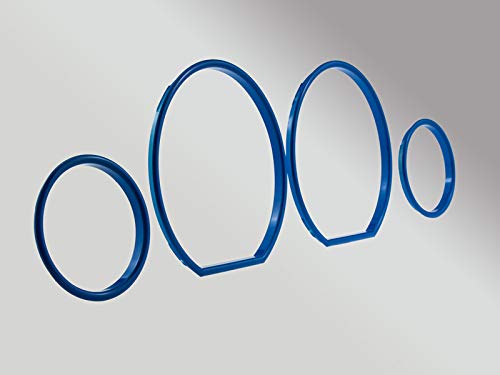LETRONIX Blaue Tachoringe Tacho Ringe zum Clipsen geeignet für Fahrzeug E36