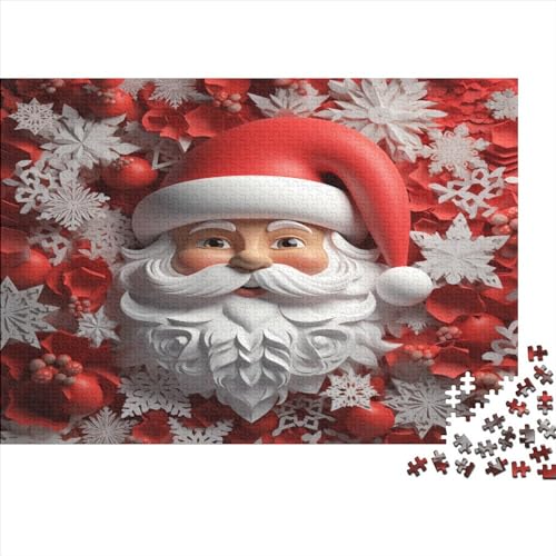 Father Christmas 1000 Teile Christmas Erwachsene Puzzle Lernspiel Geburtstag Wohnkultur Family Challenging Games Stress Relief Toy 1000pcs (75x50cm)