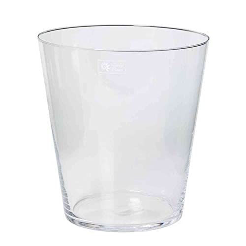 INNA-Glas Blumentopf KAIA, Trichter - rund, klar, 30cm, Ø 28cm - Hohe Vase - Deko Vase