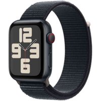 Apple Watch SE (GPS + Cellular) - 44 mm - Midnight Aluminium - intelligente Uhr mit Sportschleife - Stoff - Midnight - Handgelenkgröße: 145-220 mm - 32GB - Wi-Fi, LTE, Bluetooth - 4G - 33 g (MRHC3QF/A)
