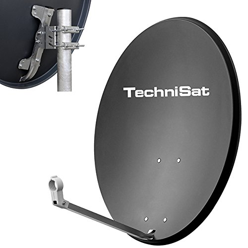TechniSat TechniDish 80 Satellitenantenne, 37,4 dBi, 5 bis 80°, 3.61 kg, schwarz, Stahl