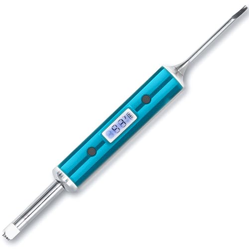 Graveda/Digital Thermometer/Dabbing Tool Zubehör/für Banger/Nail mit Temperaturanzeige und Farbindikator Cyan (Hellblau)