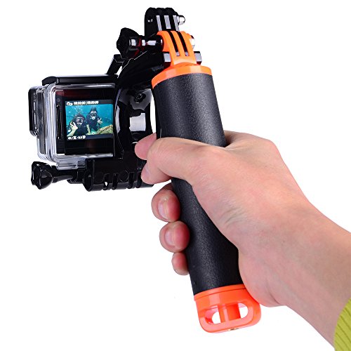 Suptig wasserdichter Kamerastab mit Auslöser für GoPro Hero5, Hero4, Hero3, Hero3+,  Hero+ LCD und Yi Action, Yi 4K und SJCAM Actionkameras