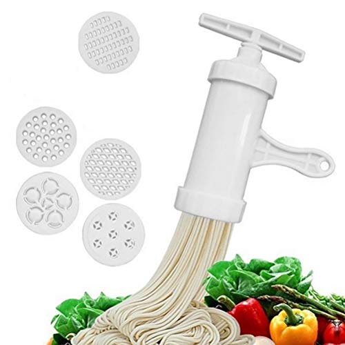 Sahgsa Nudelmaschine Professionelle Edelstahl Noodles Presse Handbuch Küchenwerkzeuge für Nudel Spaghettieis GemüSe Obst