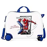 Marvel Spiderman Action Kinder-Koffer Blau 50x38x20 cms Hartschalen ABS Kombinationsschloss 34L 2,3Kgs 4 Räder Handgepäck