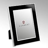 Lambert - Portland - Bilderrahmen, Fotorahmen, Rahmen - Schwarz - Emaille - Versilbert - Maße Foto (BxH): 13 x 18 cm - 1 Stück