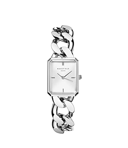 Rosefield Damen-Armbanduhr, Quarz, weißes Zifferblatt, Stahlarmband, SWSSS-O56