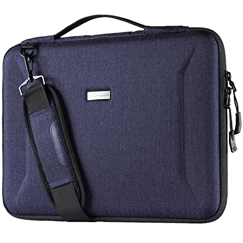 TECHGEAR Organizer 12 Zoll zu 13,3 Zoll Laptop Tasche Stoßfeste Reisetasche mit Reißverschluss, Griff + Schultergurt für MacBook Air 13", MacBook Pro 13 2021 / Pro 14 2021, Surface Pro 8/7/6/X/5/4/3