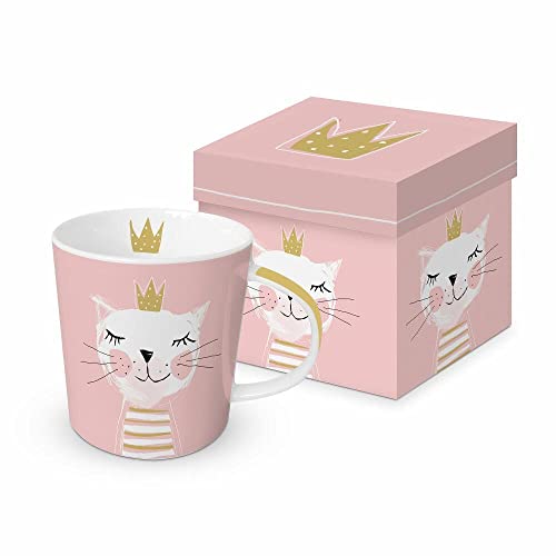 PPD Kaffeetasse Happy Birthday Princess 350ml Teetasse Cappuccinotasse Kaffee-Tasse Porzellantasse Henkeltasse Porzellan-Tasse Tee-Tasse Bone China Porzellan