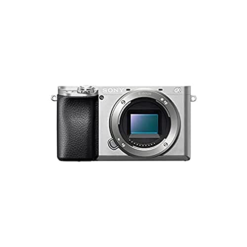Sony Alpha 6100 E-Mount Systemkamera (24 Megapixel, 4K Video, 180° Touch-Display, 0.02 Sek. Echtzeit-Autofokus mit 425 Kontrast AF-Punkten, OLED Sucher, inkl. SEL-P1650 Objektiv) silber