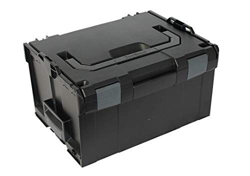 Bosch Sortimo Werkzeugkoffer Systemkoffer L-Boxx 238 / Größe 3 Leer in schwarz, Innovatives Transportsystem, Kompatibel mit allen L-Boxxen
