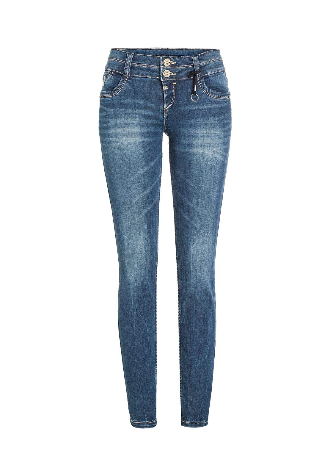 Timezone Damen Enyatz Slim Jeans, Blau (Blue Royal Wash 3065), 28W / 34L EU