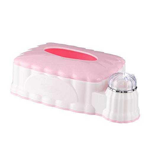 ZXGQF Tissue Box Kunststoffgürtel Zahnstocher Halter Versenkbare Papierhandtuchhalter Für Zuhause BüroAuto Dekoration Tissue Box Halter, Pink