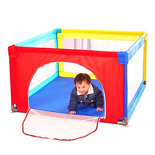 Laufstall Tragbarer Baby-Spielplatz Für Kleinkind, Großer Sicherheitszaun Für Kinder, Tragbarer Spielzaun Für Kinder, Multicolor (größe : 100x100x70cm)