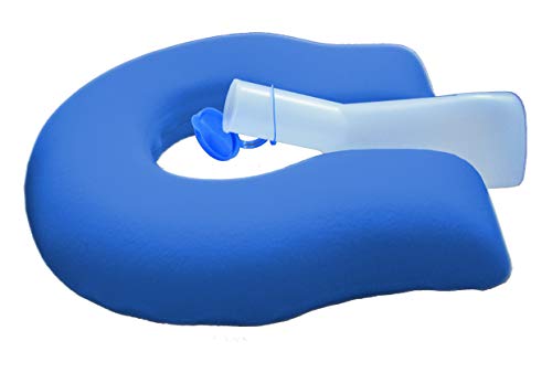 Lagerungskissen U-Form-Kissen für Urinflasche Druckentlastung blau
