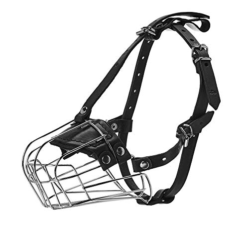 Viper Delta Metal Wire Basket Dog Muzzle, 3.25"(8cm) x 14.5"(37cm)