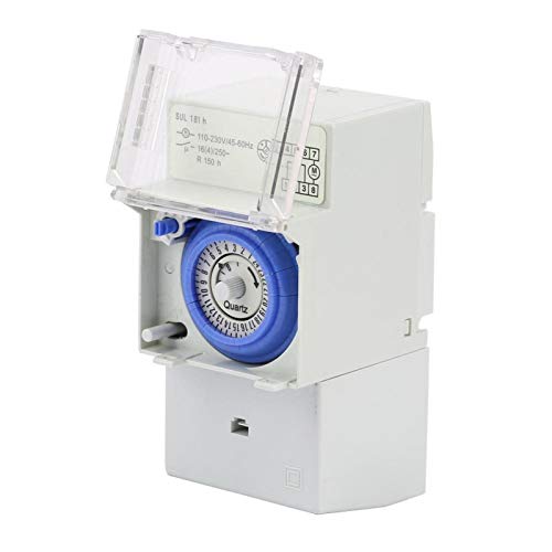 AC 110-230V Zeitschaltuhr, SUL181H 24H Analoge mechanische Zeitschaltuhr, Zeitschaltuhr für manuelle/automatische Steuerung, mechanische Zeitschaltuhr