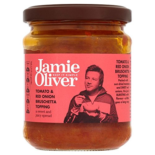 Jamie Oliver Tomaten und roten Zwiebeln Bruschetta Topping (180g) - Packung mit 6
