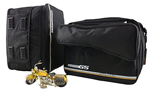 made4bikers Promotion-Bag: Bedruckte Koffer Innentaschen mit ABNEHMBARER Außentasche passend für BMW R1200GS R1200 GS mit Vario Koffer