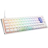 Ducky One 3 Classic Pure White SF Gaming Tastatur, RGB LED - MX-Red - ISO - Deutschem Tastenlayout