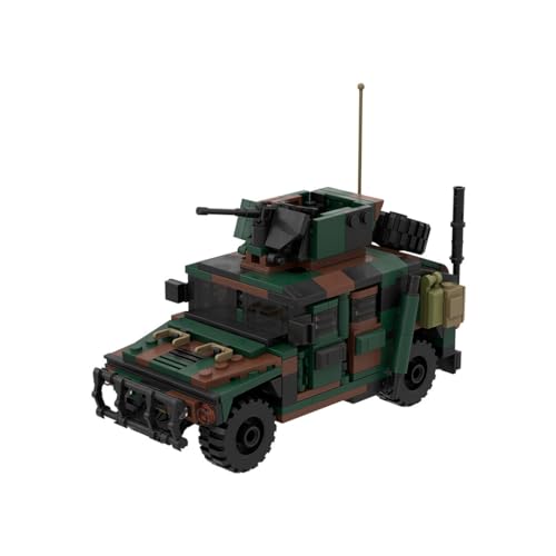 Spicyfy Militär Gepanzertes Fahrzeug Bausteine Set, M1114A1 Swat Panzerwagen WW2 Militär Fahrzeug Modell Klemmbausteine Spielzeug Geschenk für Kinder ab 4 Jahren (419 Stück)