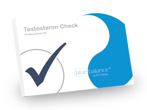 blue balance® Testosteron Test | Gesundheitstest | Probenahme-Kit | Selbsttest für Zuhause | Schnelltest | Testosteronmangel