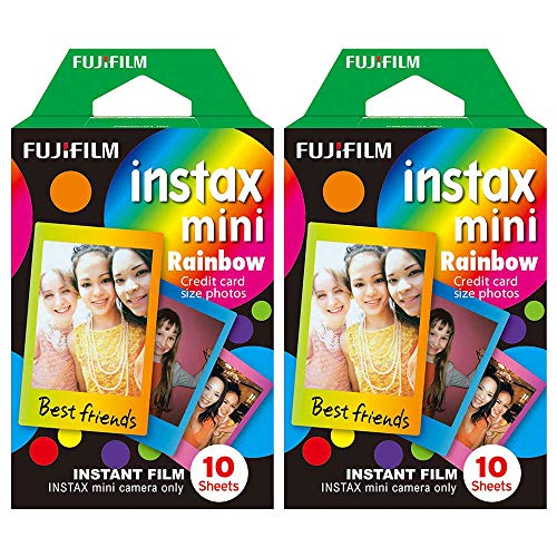 Fujifilm Instax Mini Instant Film, Regenbogen, Einzelpackung