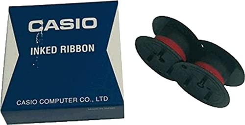 Casio RB-02 Nylon-Farbband auf Spule für parallel druckende Rechner DR-320, DR-420, FR-620 schwarz/rot