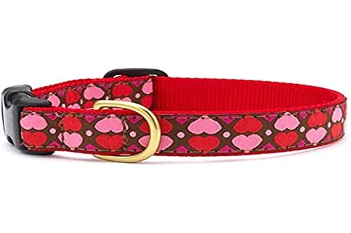 Up Country AHT-C-S All Hearts Hundehalsband, Schmal 5/8 inch, S