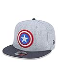 New Era Captain America Comic Graphite 9Fifty Snapback Cap Heather Graphite - One-Size